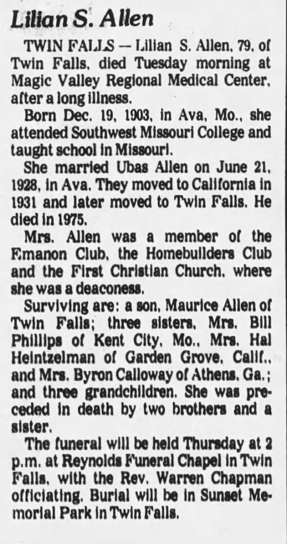 Obituary for TWIN (Aged 79)
